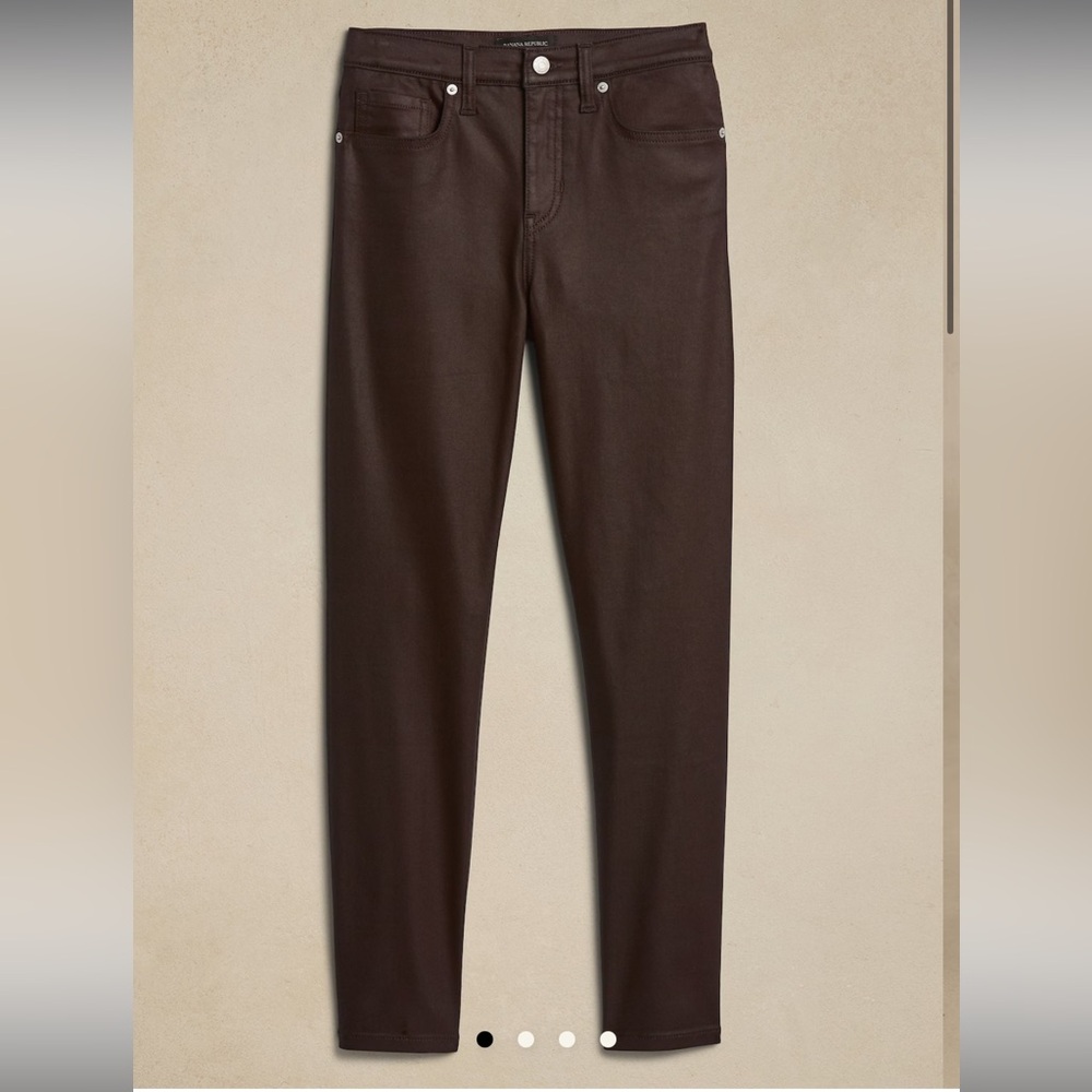 Banana Republic High rise Slim coated jeans
